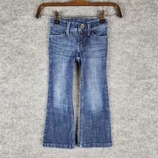 Wrangler Jeans Girls Bootcut Medium Wash Denim Size 4 Slim
