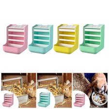 Rabbit Hay Feeder Multifunction Food Bowl for Rodents Bunnies Chinchillas