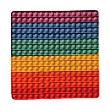 Rainbow Square Pop It Fidget Sensory Toy - Tactile Sensory Toy