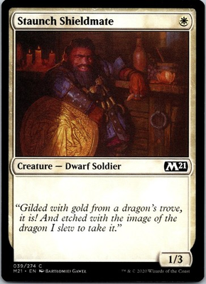 #ad #ad Staunch Shieldmate Core Set 2021 Regular $1.49