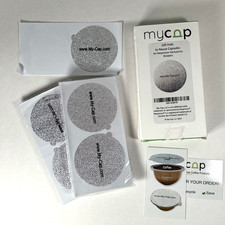My-Cap 97 Foil Seals for Nespresso Vertuo Line Brewers Foil Lids To Reuse Pods