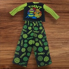 TMNT Teenage Mutant Ninja Turtles Fleece Pajama Set Kids Size XS 4 