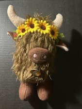 Highland Cow Plush Toy Scottish Long Hair Cattle Stuffed Animal Soft