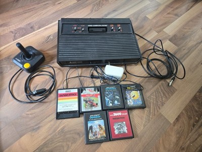 Atari 2600 Console System w 6 Games 