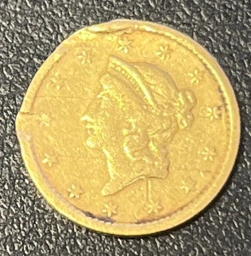 1851 liberty head one dollar gold coin
