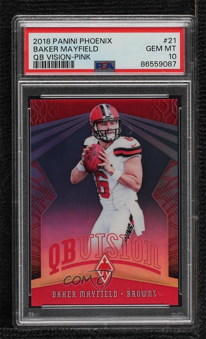 Baker Mayfield Panini Phoenix QB Vision #21 Pink