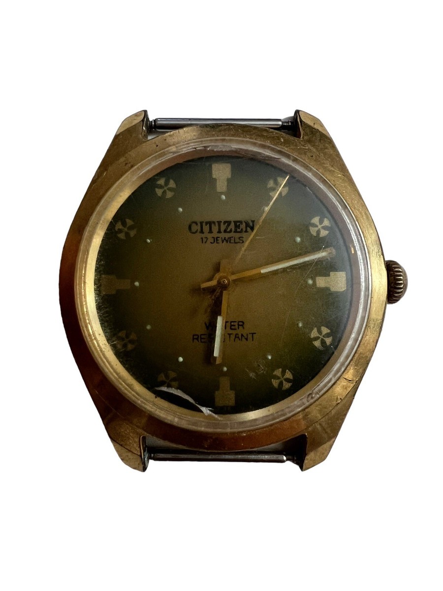 CITIZEN 17jewels 手巻き CENTER-SECOND 1960年 Citizen Center Second Vintage 17jewels Gold Slv Round Manual