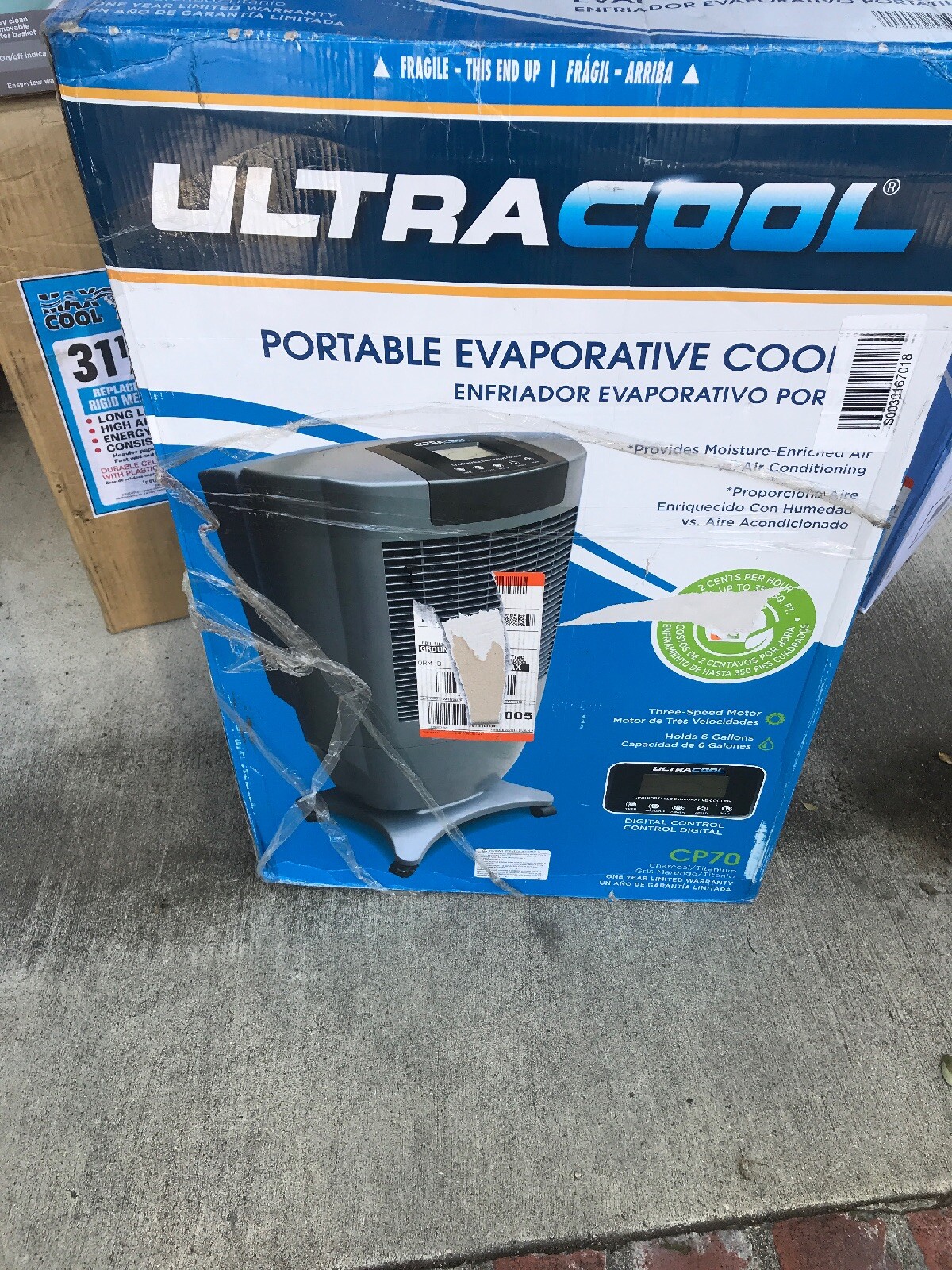 ultracool cp70 portable evaporative cooler