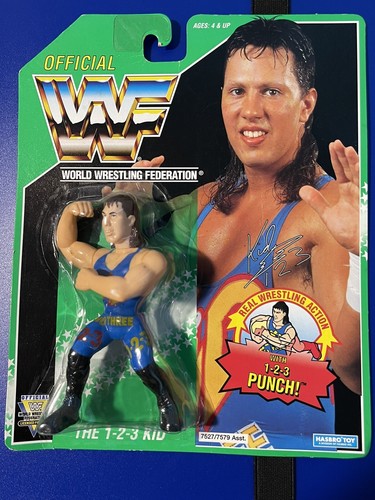 WWF HASBRO 123 KID GREEN CARD 1994 MOC...