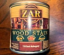 Zar Interior Stain 118 DARK MAHOGANY 1/2 Pint