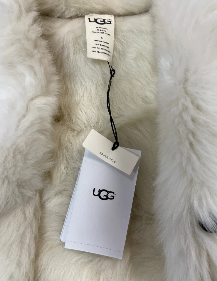 Chaleco de piel de oveja UGG Renee Toscana - Mediano - Nuevo con etiquetas Foto 4 de 4