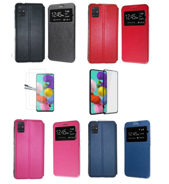 Funda Samsung Galaxy A03S A32 A52 A51 A12 A42 S20 FE A21S S21 PLUS Libro Ventana