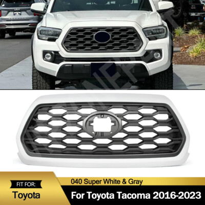For 2016-2023 Toyota Tacoma TRD Front Bumper Grille 040 Super White Grill Insert