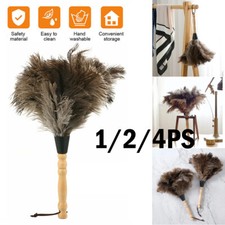 13in Ostrich Feather Duster Durable Dust collecting Cleaning Tool AJ USA