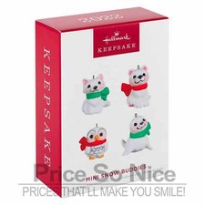 Hallmark Keepsake 2022 Ornament- Mini Snow Buddies, Set of 4 - New