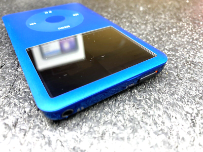 Apple iPod classic 7th Generation BLUE Black 256GB Excellent w/new