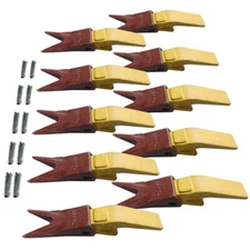 U43792 Adapter Shanks, 23WTL Bucket Teeth w/ 23FP Pins For 23 230 Series -10 Set