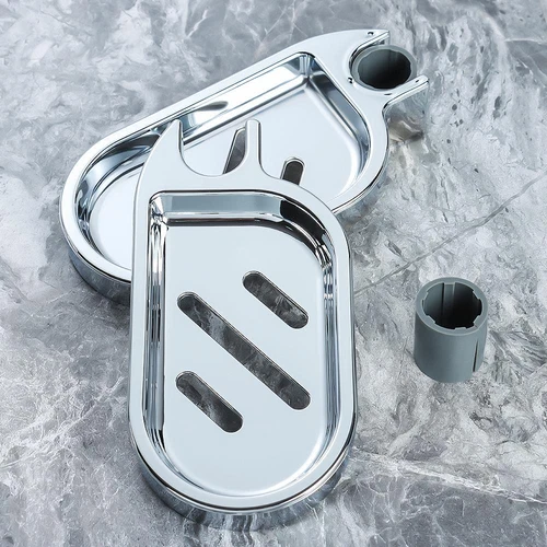 Adjustable Rail Slide Bathroom Bath Shower Soap Dishes Holder For22 24 25mm Home - Picture 8 of 14