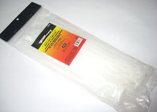Forney 62068 Heavy Duty Cable Ties 12 in Long 120 lb Capacity White 100 pk