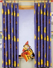 Kindergardinen Spatz  2 Schals mit Kräuselband  Typ80