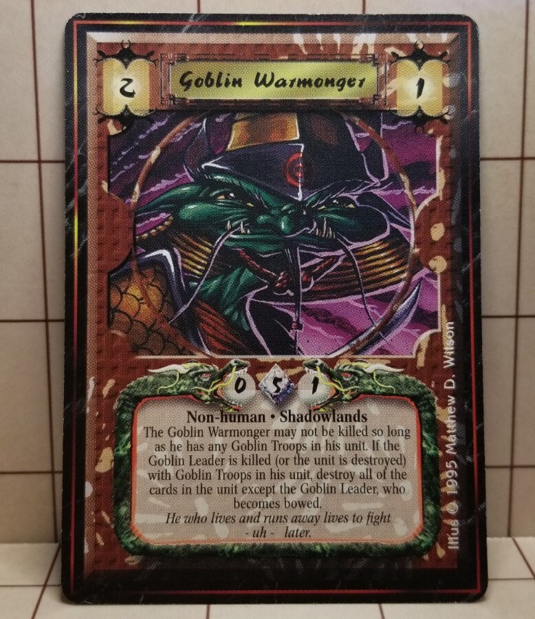L5R CCG PRE IMPERIAL Goblin Warmonger NM/Unplayed RARE PROMO AEG