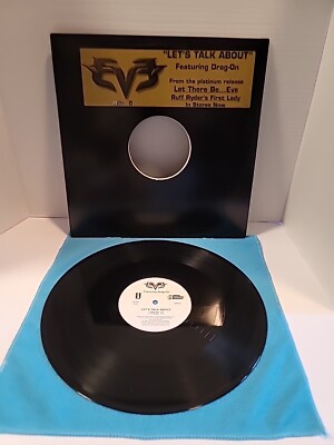 EVE ''LET'S TALK ABOUT IT FT. DRAG-ON'' 12'' VINYL PROMO SINGLE - FREE SHIPPING 