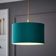 Velvet Lampshades Easy Fit Ceiling Light Shades Drum Pendant Living Room Bedroom