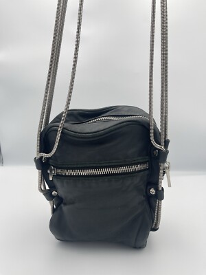 ALEXANDER WANG 'Brenda' Green Lambskin Leather Mini Camera Bag