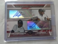 SIGNED 2007 TOPPS CO-SIGNERS CURTIS GRANDERSON AND MELKY CABRERA