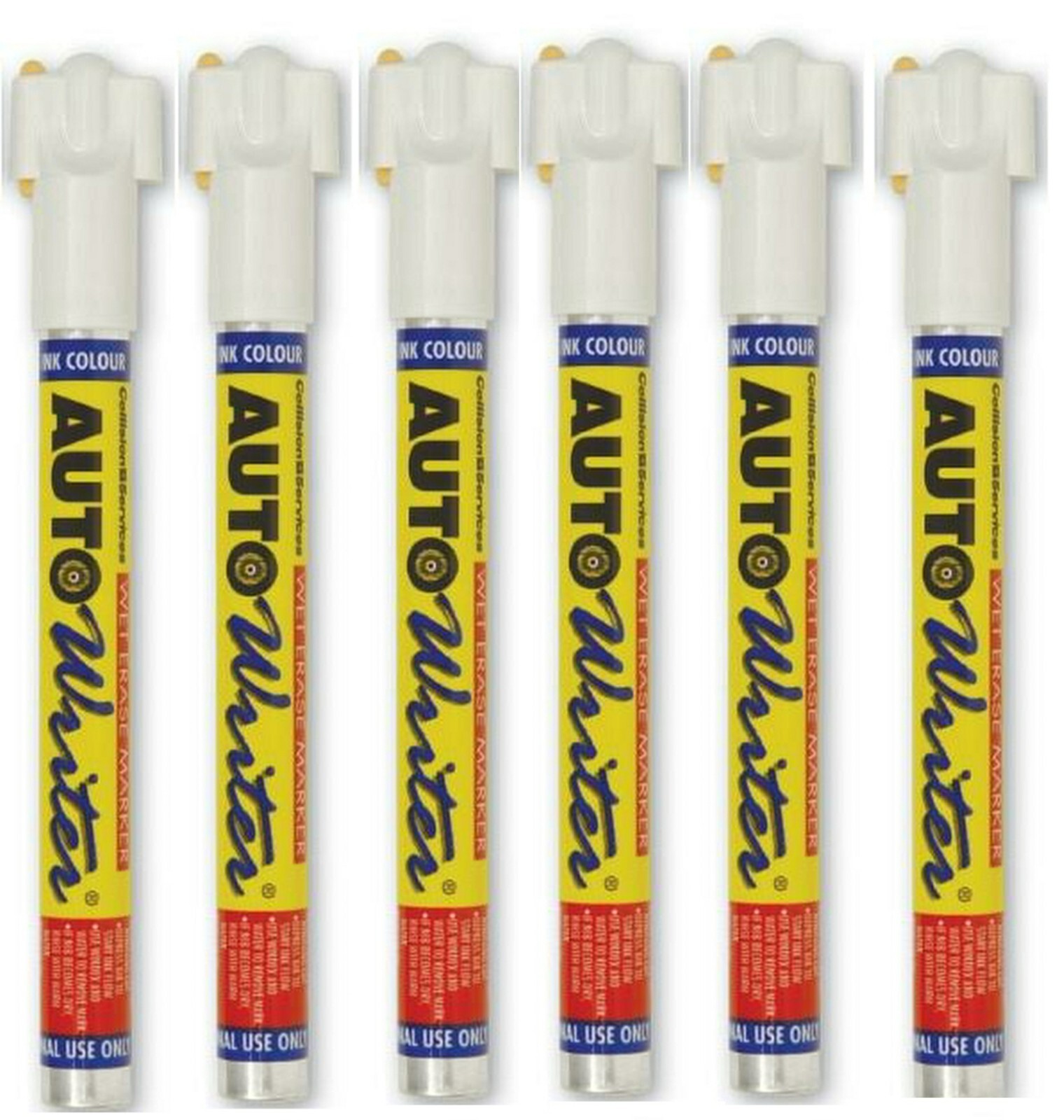 12ct USC Assorted Auto Writer Wet Erase Marker 37000 - Paint Marker