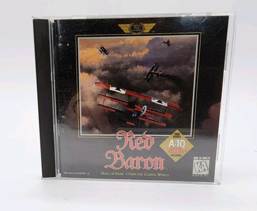 Red Baron PC CDROM MS DOS Sierra Originals Jewel Case con simulazione manuale 1996
