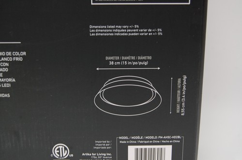 Artika 1-Light Integrated Selectable LED Flush Mount Ceiling 5CCT - Picture 12 of 15