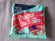 Vintage Schick Personal Touch Slim Women's Disposable Twin Blade Razor Pack of 5