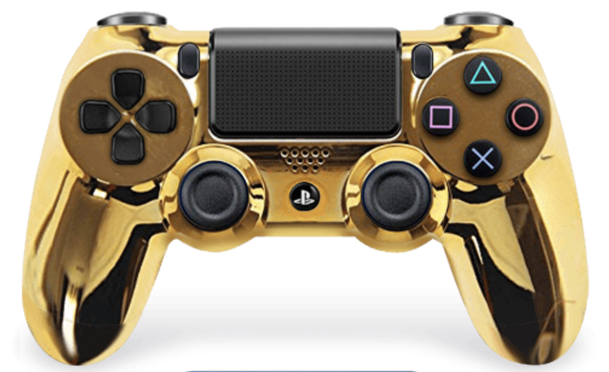  Custom Wireless UN-MODDED PRO Controller compatible with PS5  Exclusive Unique Design (Black/Gold) : Electronics