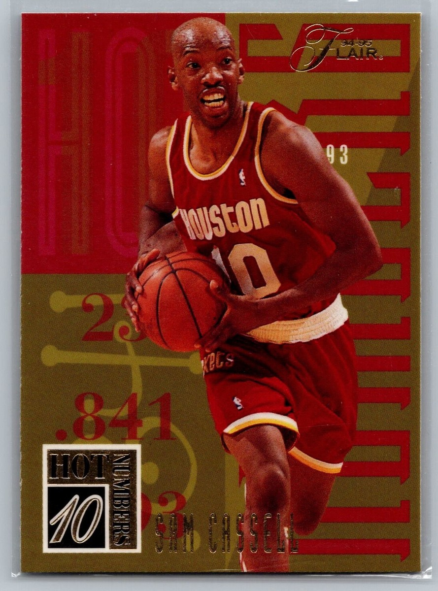 1994-95 Flair Hot Numbers #2 Sam Cassell Houston Rockets