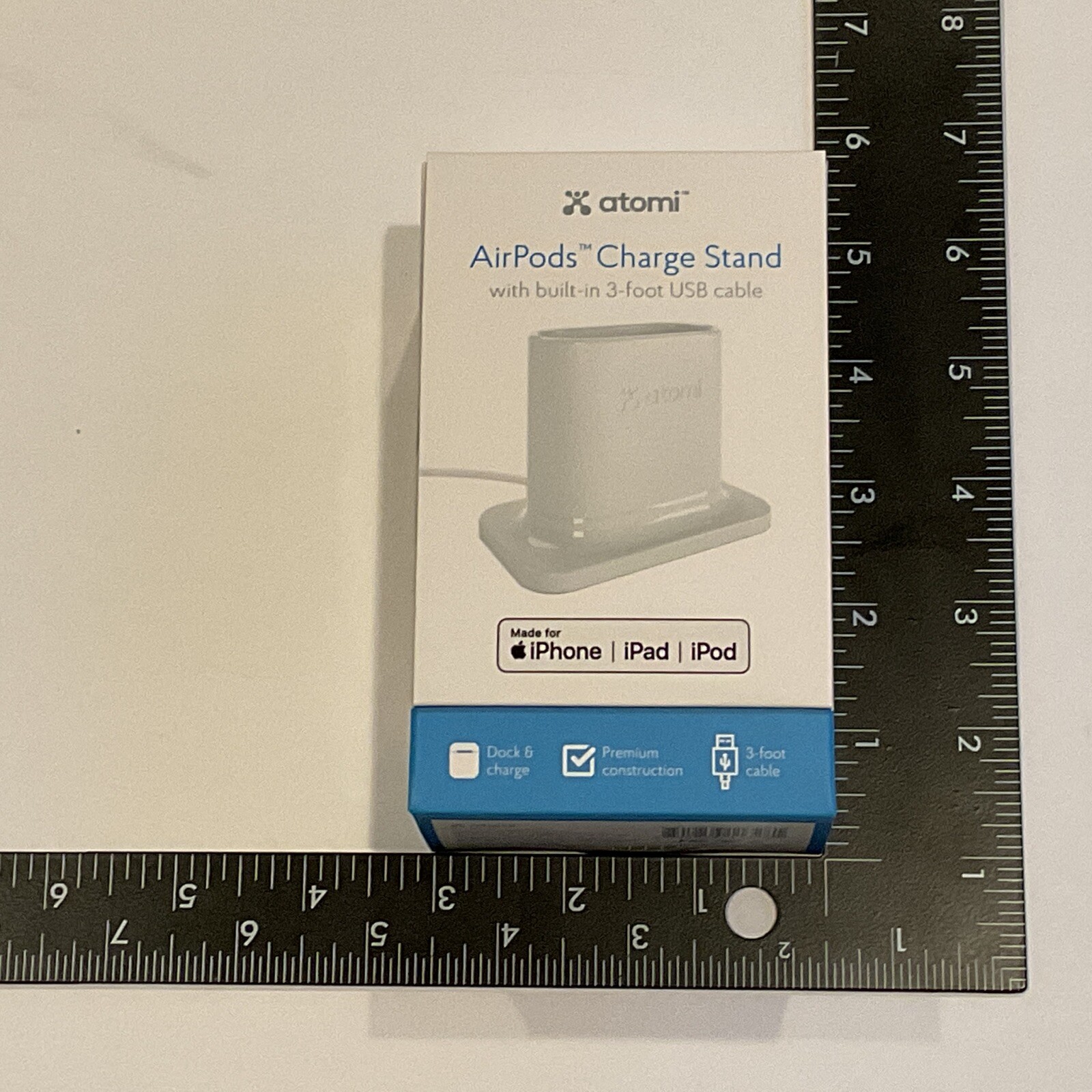 White AirPods Stand - Wireless Charging Station for Case-image