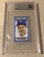 Joe DiMaggio Original Art Sketch Card New York Yankees MLB Beckett BAS True 1/1