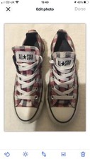 LADIES ALL STAR CONVESE CHECK PUMPS UK 3