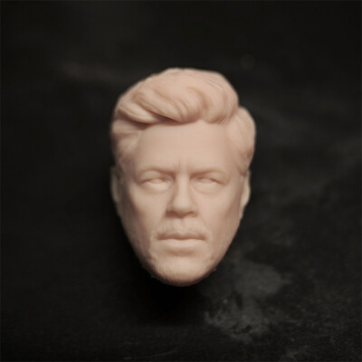 1/10 Scale The Sicario Benicio Del Toro Head Sculpt Unpainted Fit 7'' Neca Figure