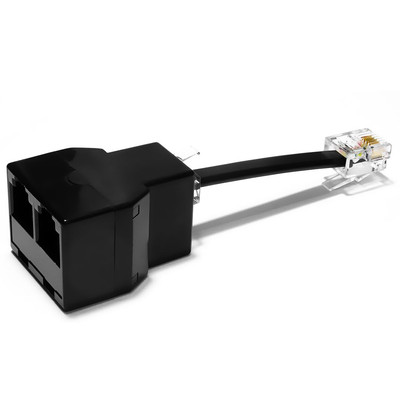 Phone Jack Splitter for Landline Telephone, Fax, DSL Modem, 3 Fem