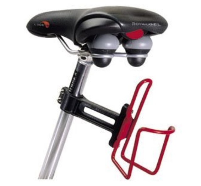 SEAT POST WATER BOTTLE CAGE MOUNT, MTB OR ANY BIKE, BEST PLACE FOR