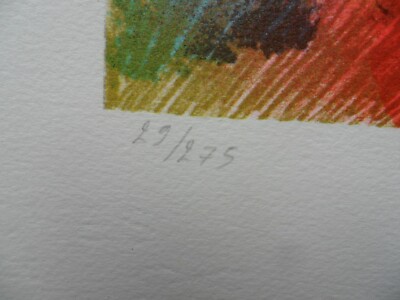 PAUL GUIRAMAND 1926-2008 BEAUTIFUL PENCIL SIGNED LTD ED LITHO 'LES