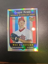 2008 Heritage Chrome Refractor Rookie RC Max Scherzer 535/559 Mint Ready Grade 