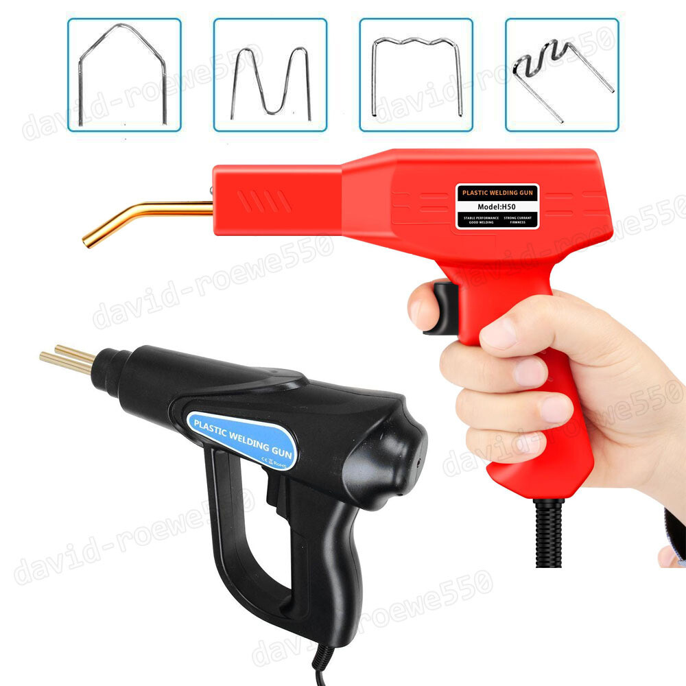 Hot Stapler Kit Car Bumper Fender Fairing Welder Gun Plastic Repair/200-image
