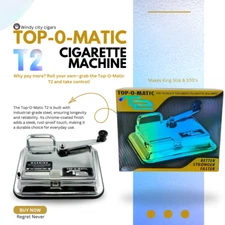 Top-O-Matic T2 Cigarete Injector Tobaco Machine (King's-100's)