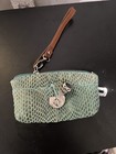 Sorial New York Teal Green Mini Heart Lock Wristlet