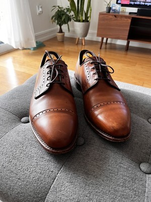 Allen Edmonds Clifton 3358 Walnut Brown Leather Cap Toe  display picture 2