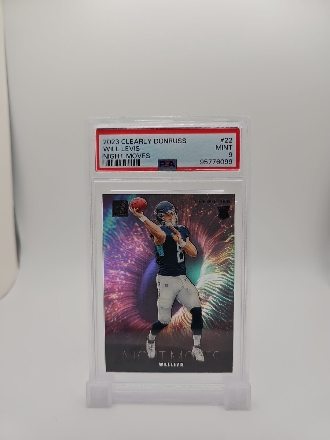 WILL LEVIS CASE HIT ROOKIE NIGHT MOVES PRIZMS #22 RC SP SSP 2023 CLEARLY DONRUSS
