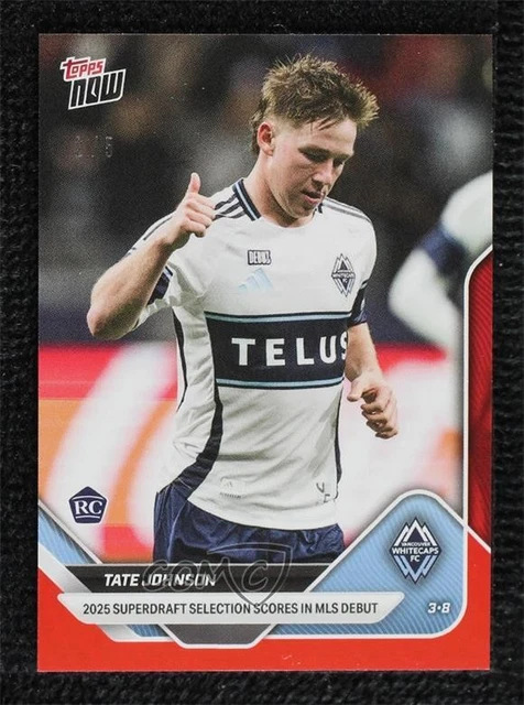 2025 Topps Now MLS Red /5 Tate Johnson #14