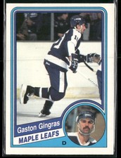 1984-85 O-Pee-Chee Gaston Gingras #303 Toronto Maple Leafs